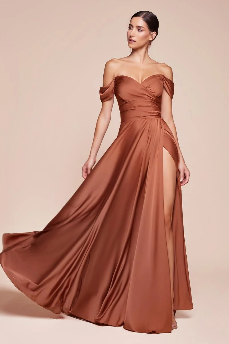 LaDivine 7493 Long Formal A Line Slit Prom Dress The Dress Outlet LaDivine 7493 Long Formal A Line Slit Prom Dress The Dress Outlet