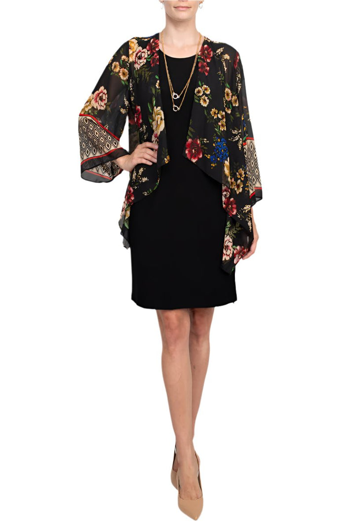 Studio One New York 75634 Short Printed Fitted Jacket Cocktail Dress