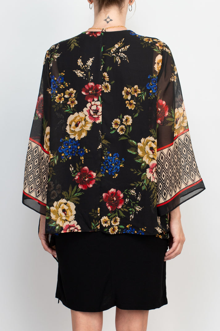 Studio One New York 75634 Short Printed Fitted Jacket Cocktail Dress