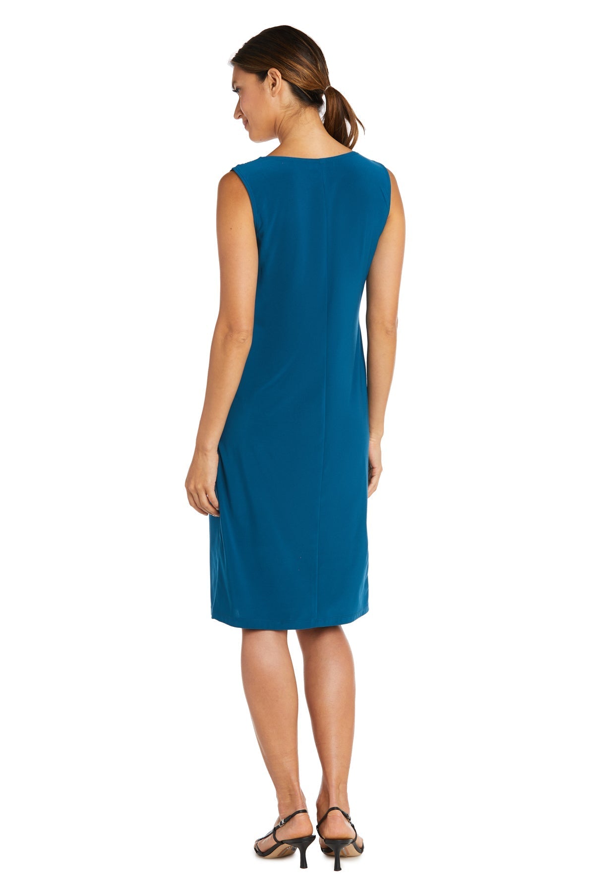 R&M Richards 7597P Short Velvet Mother of the Bride Petite Jacket Dress