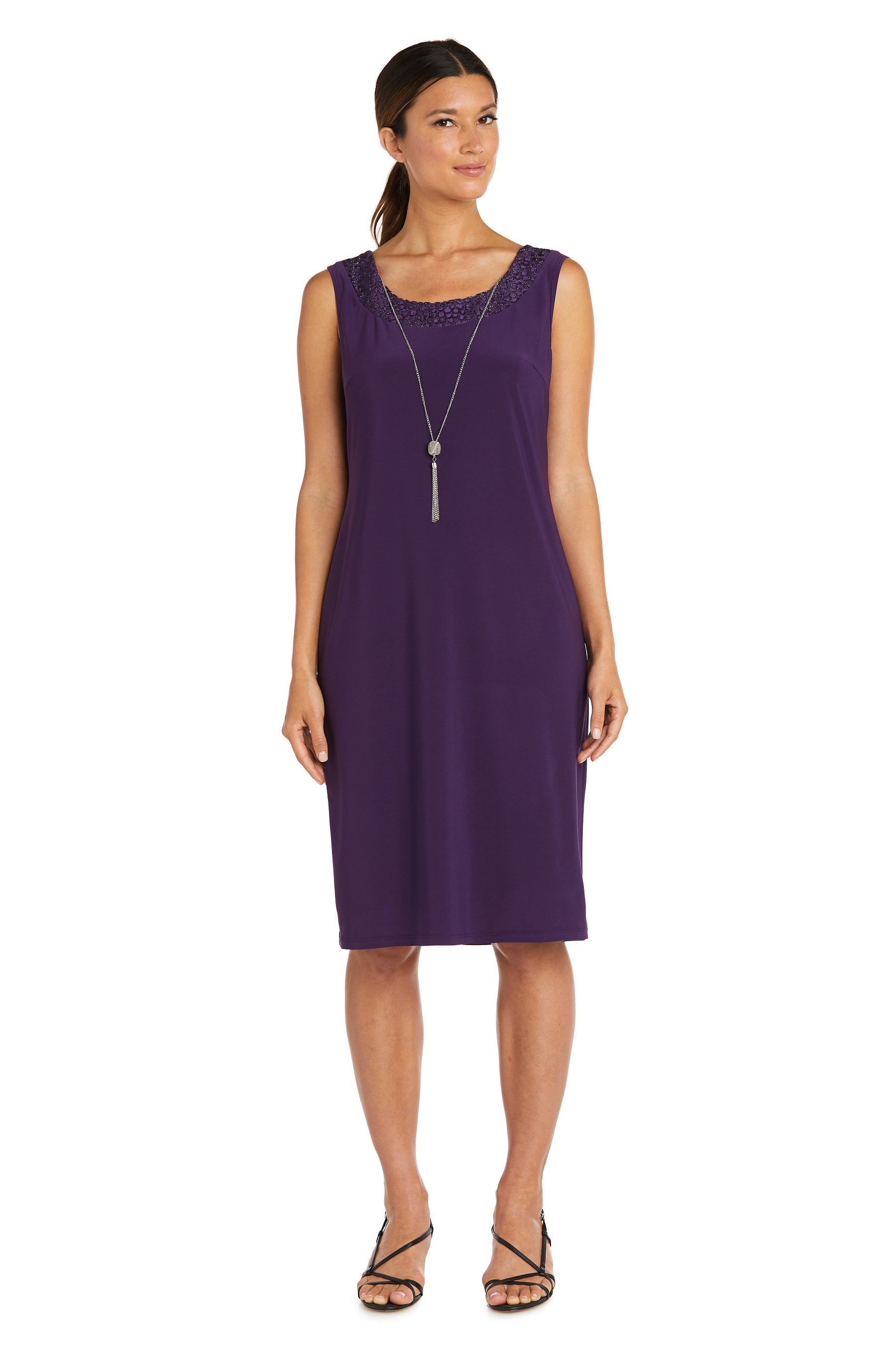 R&M Richards 7597P Short Velvet Mother of the Bride Petite Jacket Dress