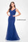 Formal Dresses Mermaid Long Lace Formal Evening Dress Blue Willow