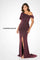 Formal Dresses Formal Long Metallic A Line Evening Dress Mulberry
