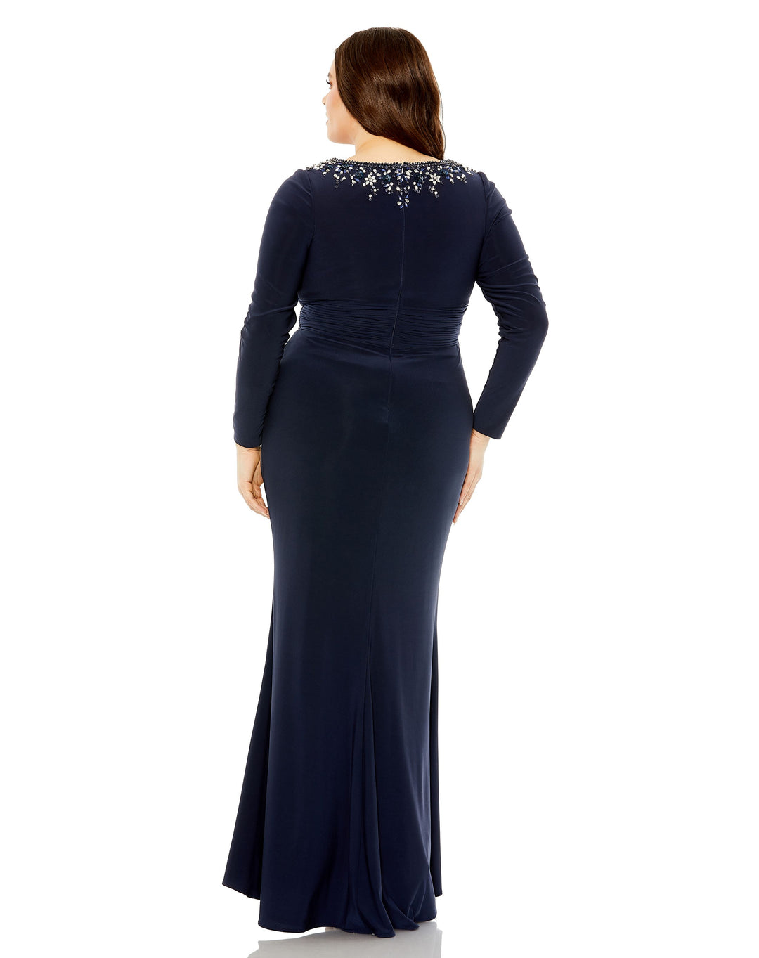 Mac Duggal 77023 Formal Long Sleeve Plus Size Dress