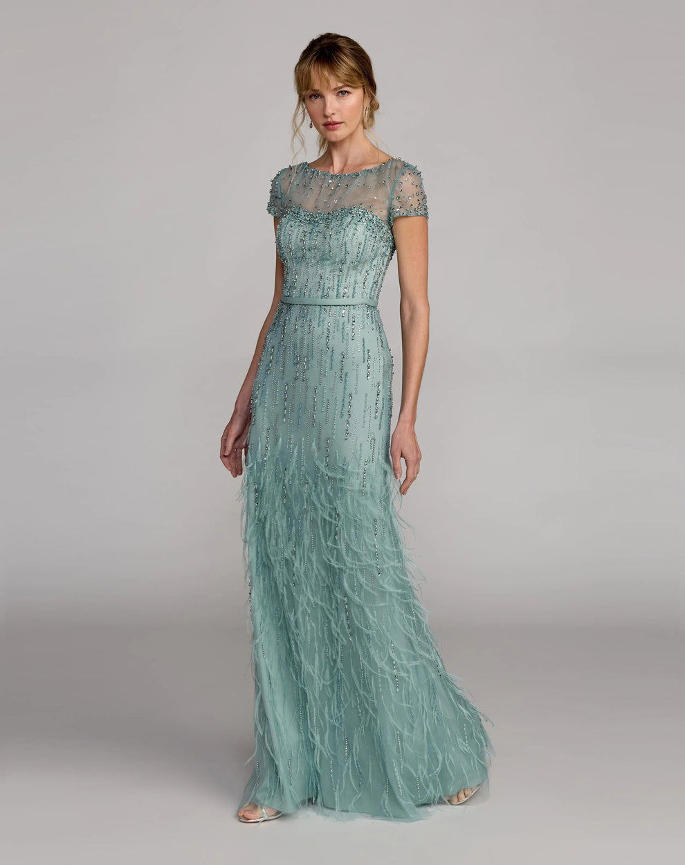 Illusion Floor-Length Sequin Formal Mermaid Mac Duggal 77198