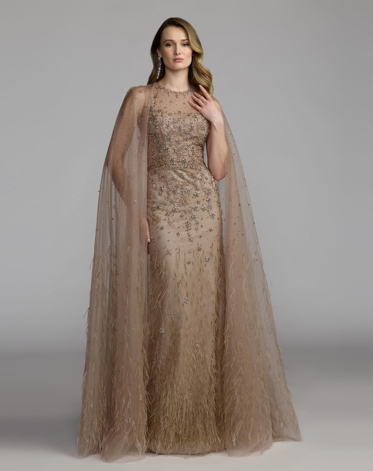 Illusion Floor-Length Tulle Occasion Mermaid Mac Duggal 77104