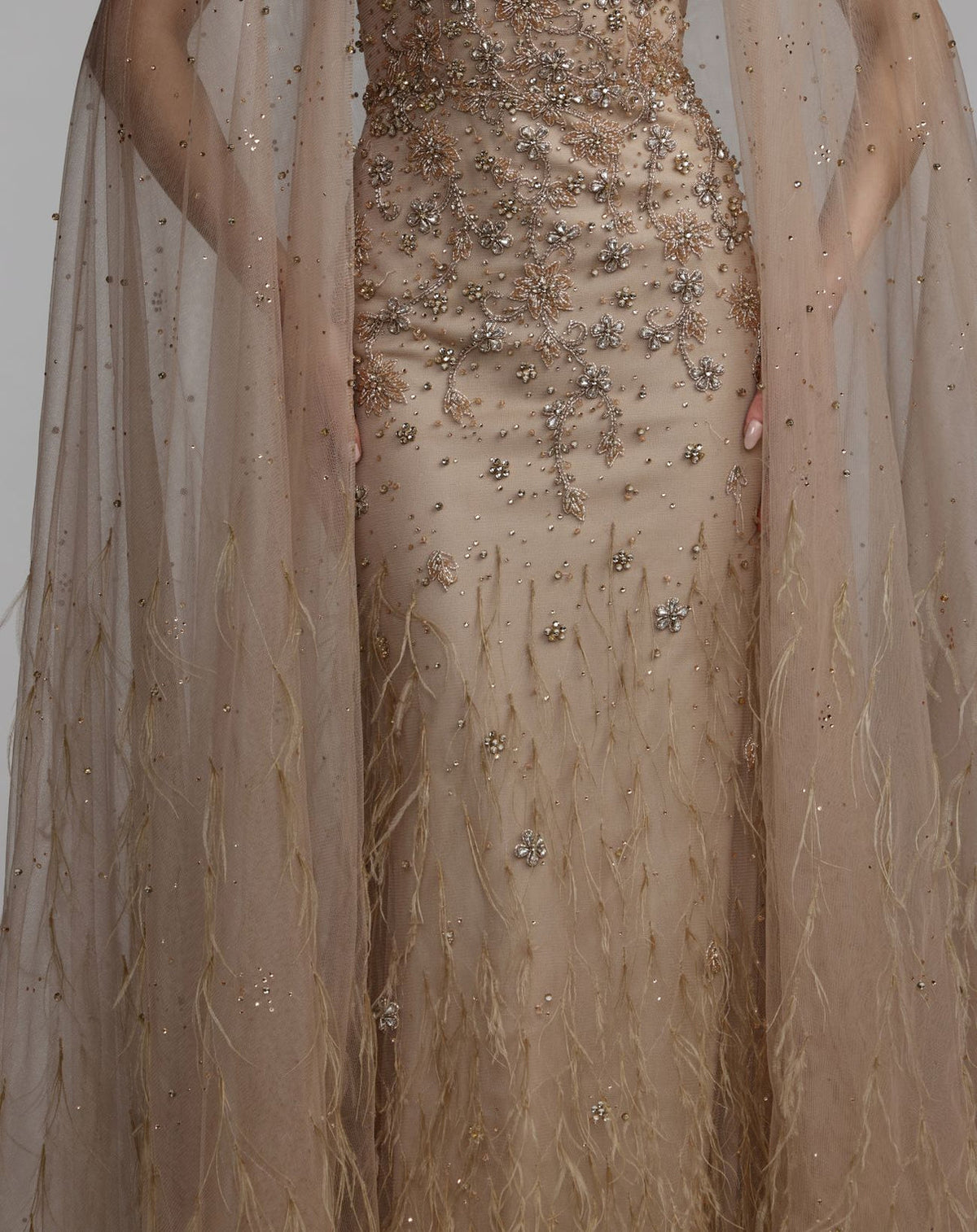 Illusion Floor-Length Tulle Occasion Mermaid Mac Duggal 77104