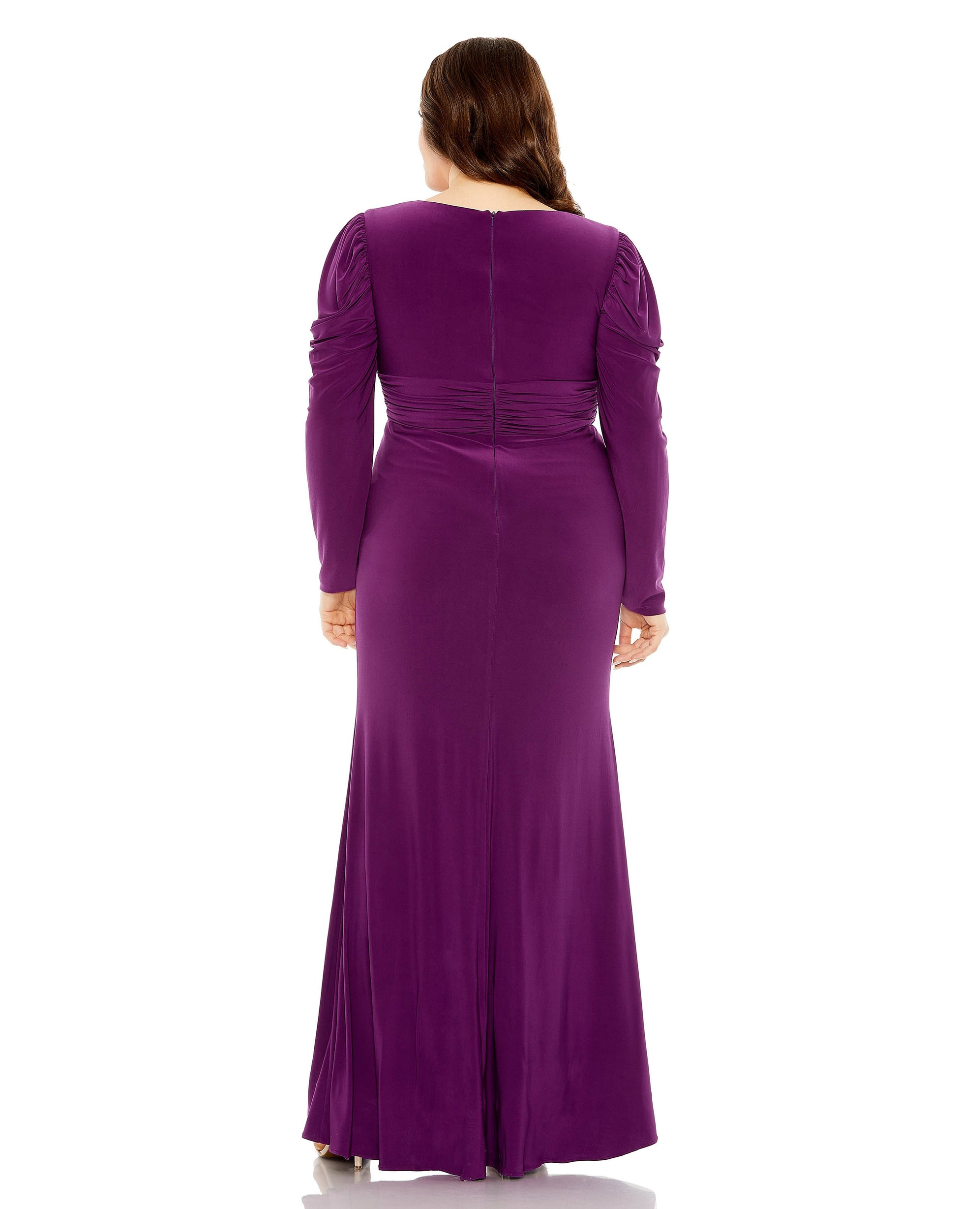 Mac Duggal 77119 Plus Size Long Sleeve Formal Dress