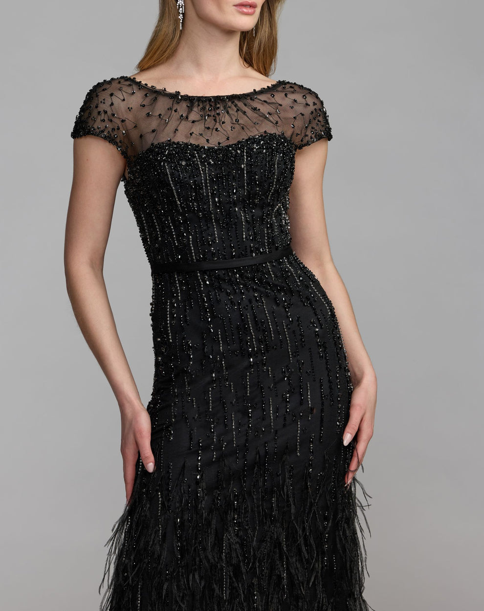 Illusion Floor-Length Sequin Formal Mermaid Mac Duggal 77198