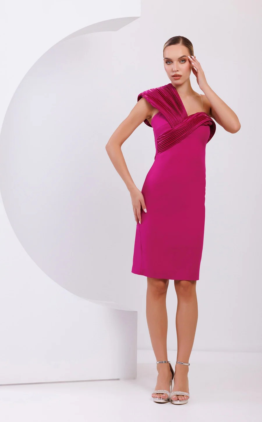 Odrella 7731 Fitted Short Cocktail Mini Dress