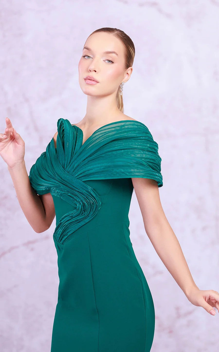Odrella 7765 Fitted Long Formal Prom Mermaid Dress
