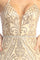Prom Dresses Fitted Long Formal Evening Prom Dress Champagne