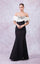 Prom Dresses Fitted Slit Long Formal Prom Mermaid Dress Black/White