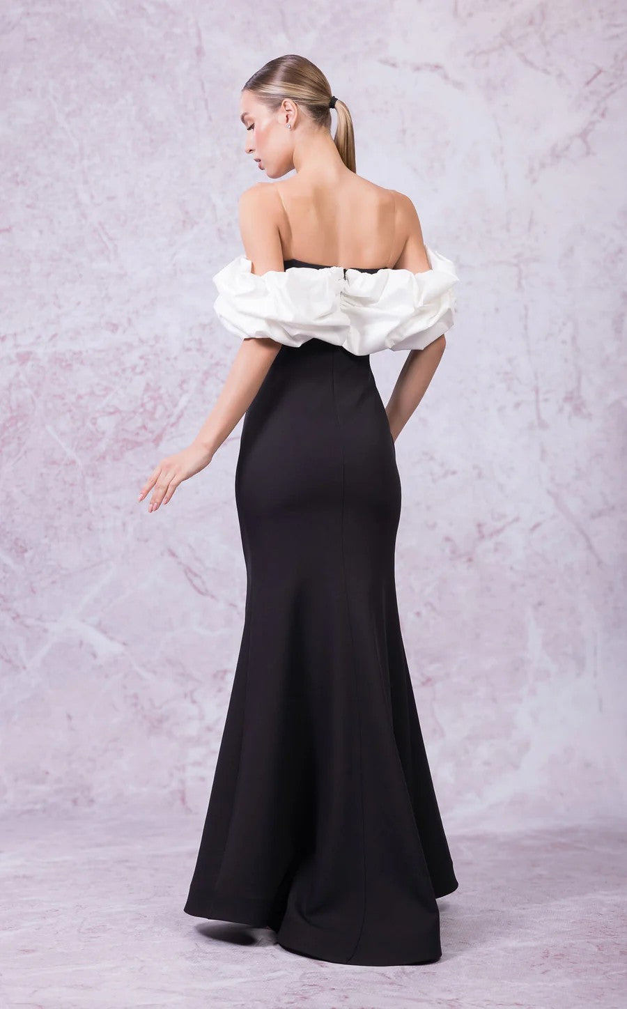 Odrella 7796 Fitted Slit Long Formal Prom Mermaid Dress