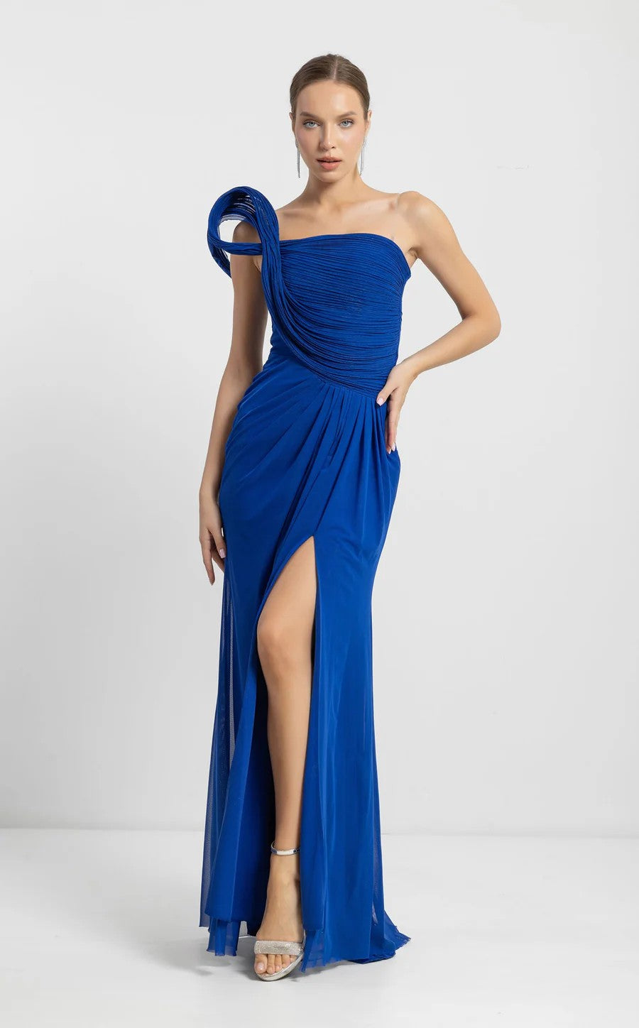 Odrella 7807 Long Formal Slit Prom Dress