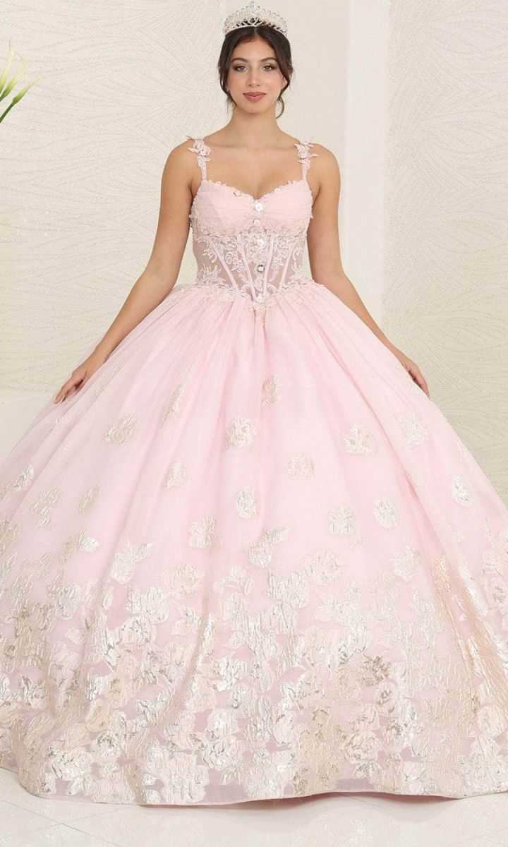 Sweetheart Floor-Length Tulle Quinceañera Ball Gown May Queen LK256