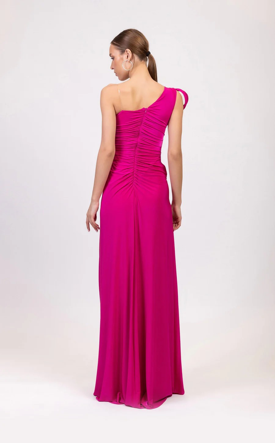 Odrella 7844 Slit Prom Fitted Long Formal Dress