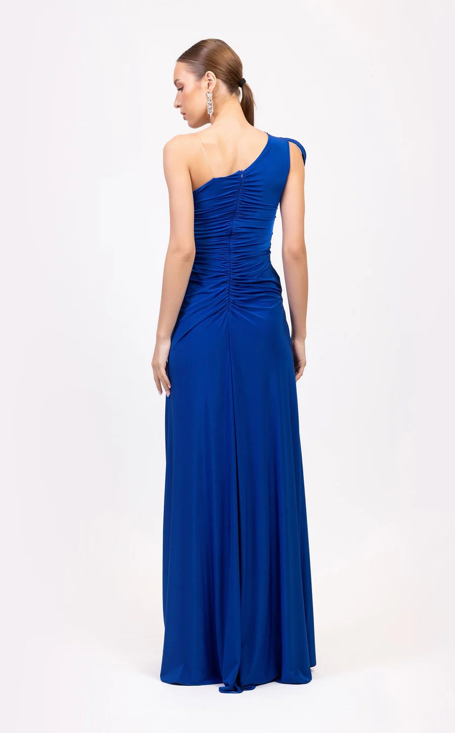 Odrella 7844 Slit Prom Fitted Long Formal Dress