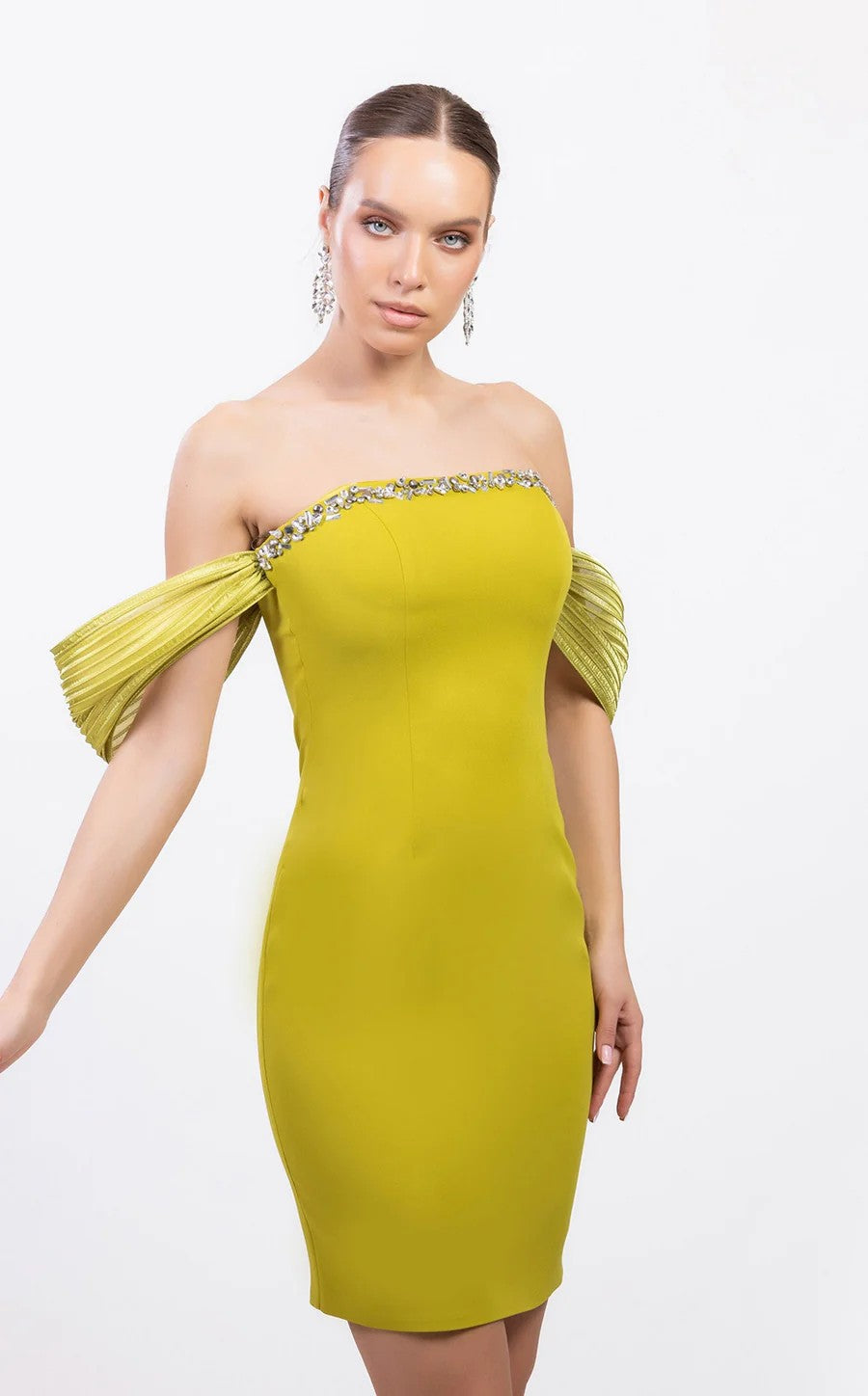 Odrella 7871 Homecoming Short Beaded Cocktail Dress
