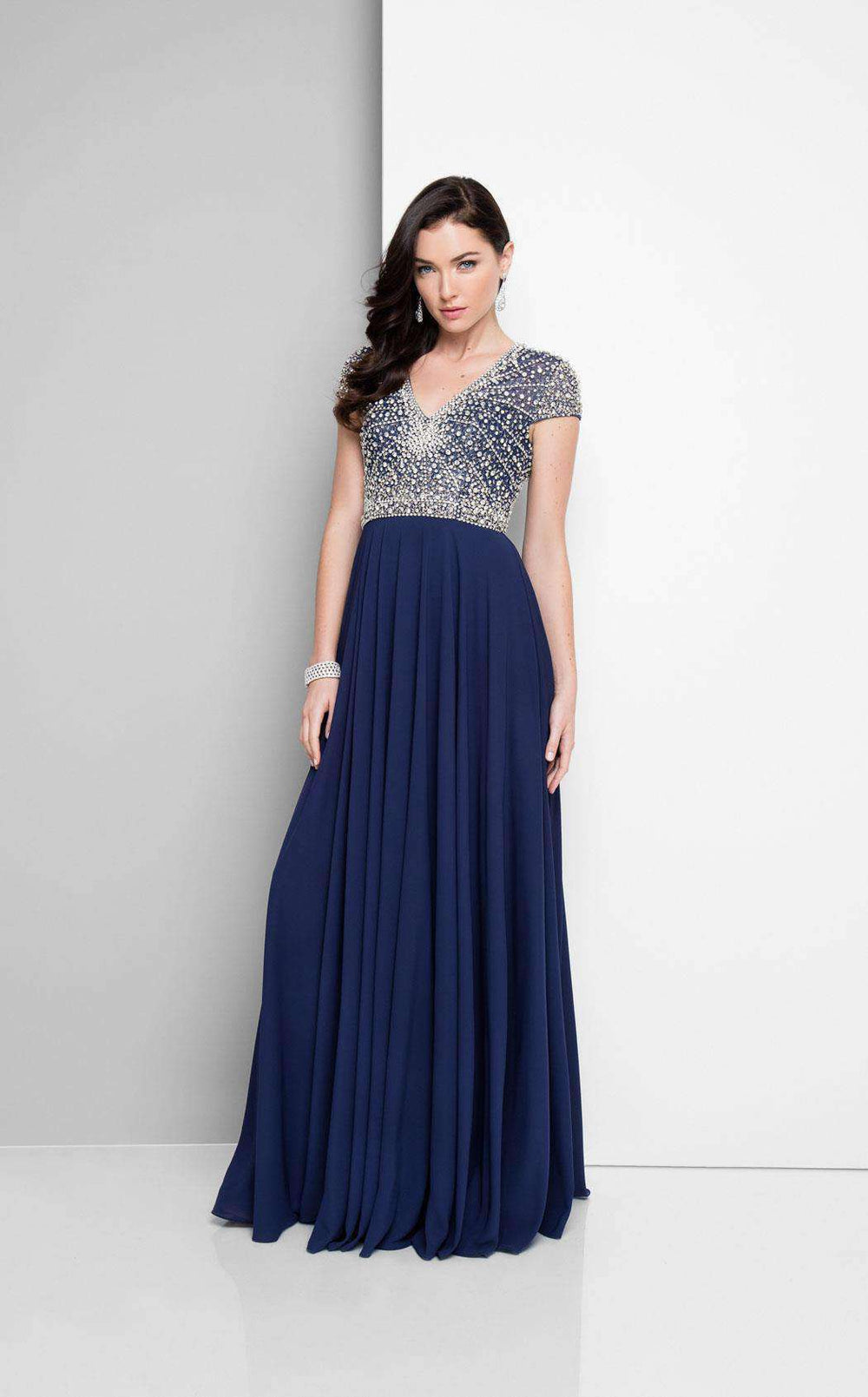 Terani Couture Long Formal Chiffon Dress 1712M3429 - The Dress Outlet