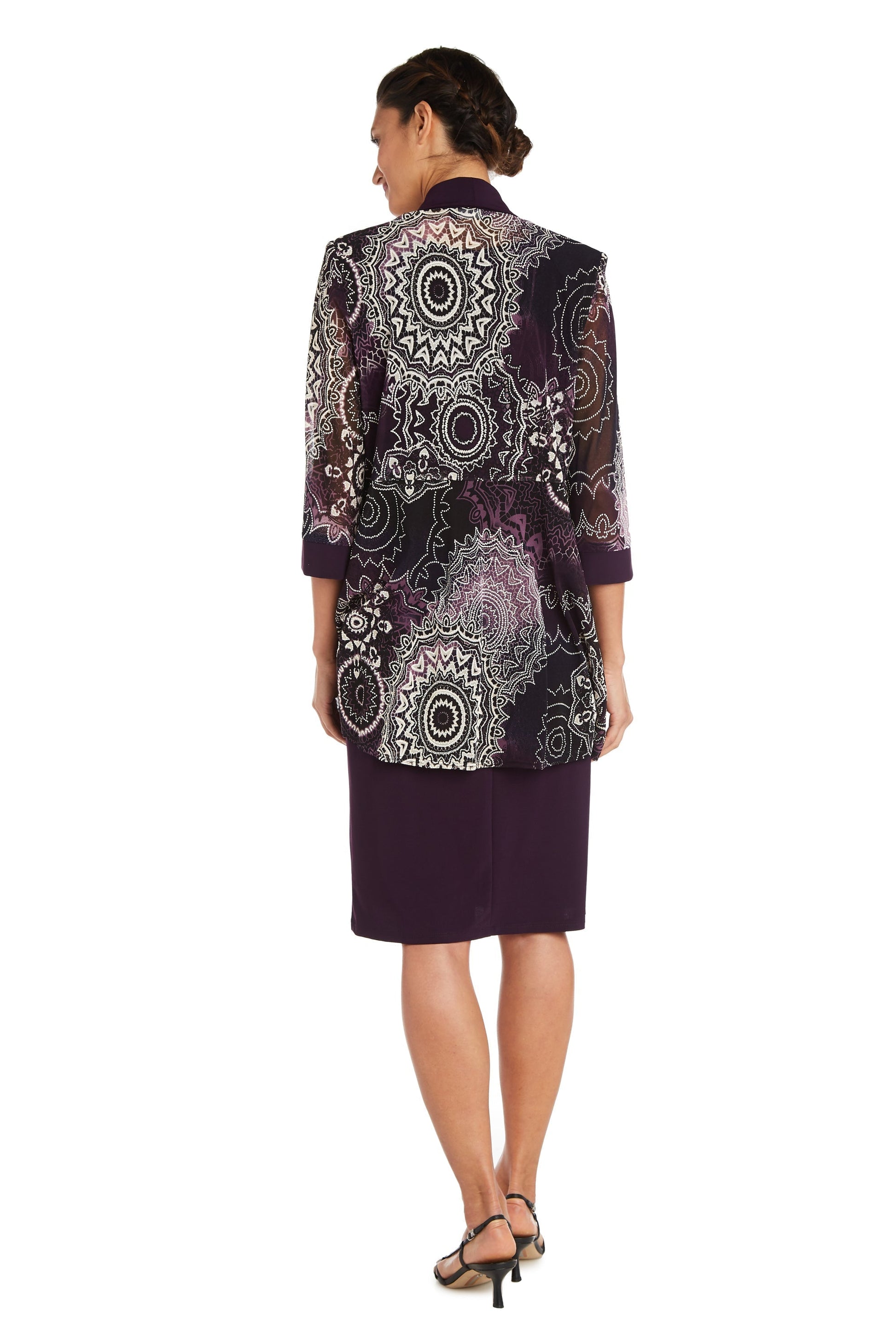 R&M Richards 7883P Short Mother of the Bride Petite Jacket Dress