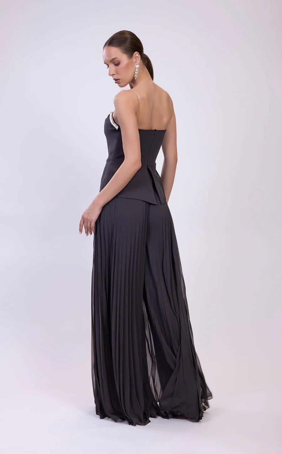 Jumpsuit Prom Long Formal Evening Jumpsuit Black