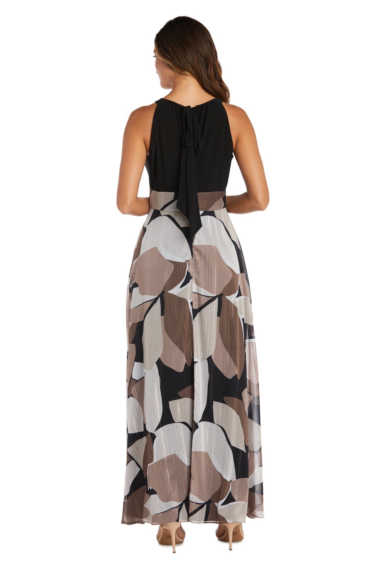 R&M Richards 7920P Floral Print Long Formal Petite Dress