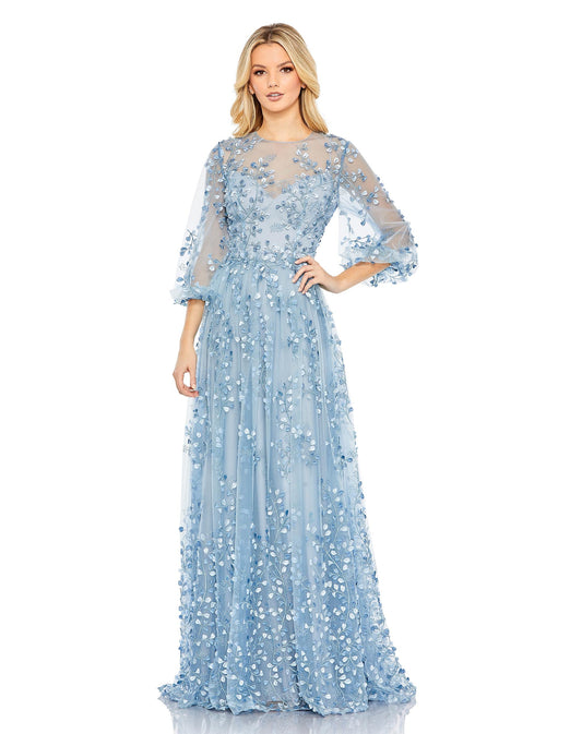 Prom Dresses Long Formal A Line Prom Gown Blue