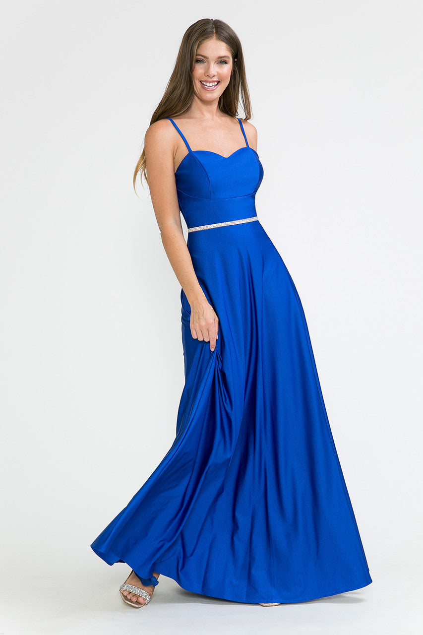 Prom Dresses Long Formal A Line Prom Dress Lenovia 5260 Royal Blue
