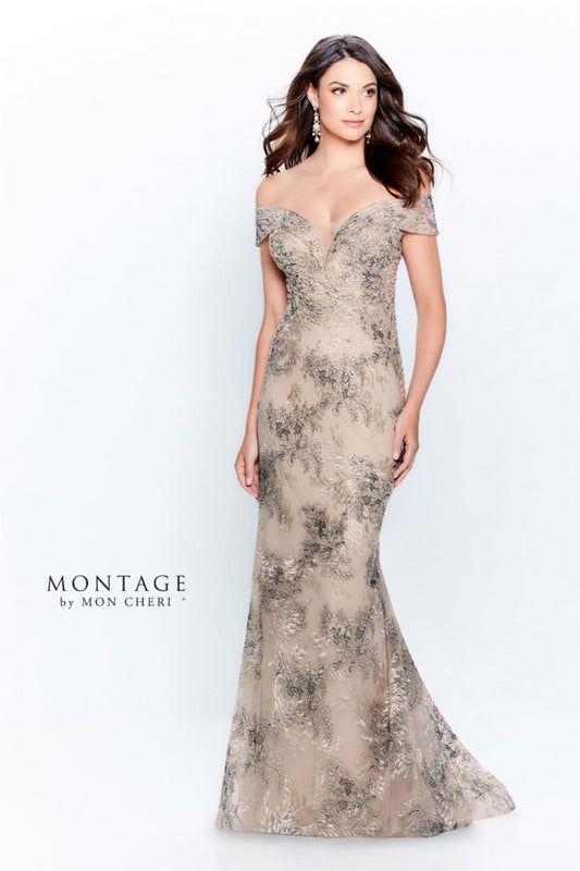 Formal Dresses Beaded Lace Long Formal Evening Dress Champagne/Multi