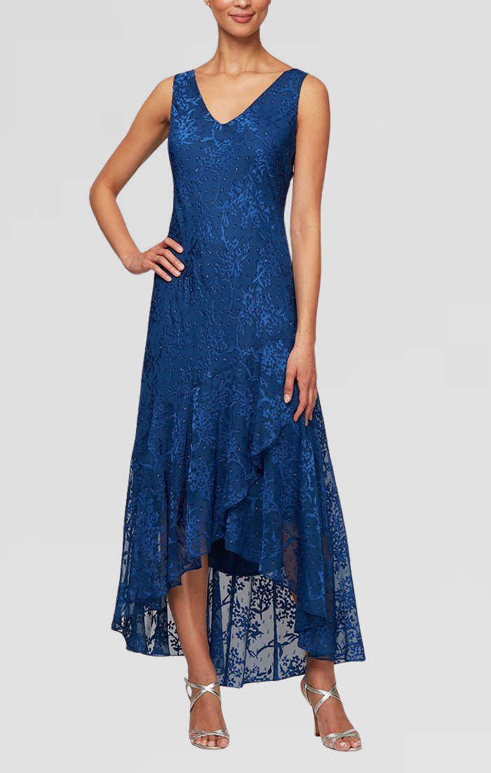 Alex Evenings 8175734 High Low Formal Mother of the Bride Jacket Dress