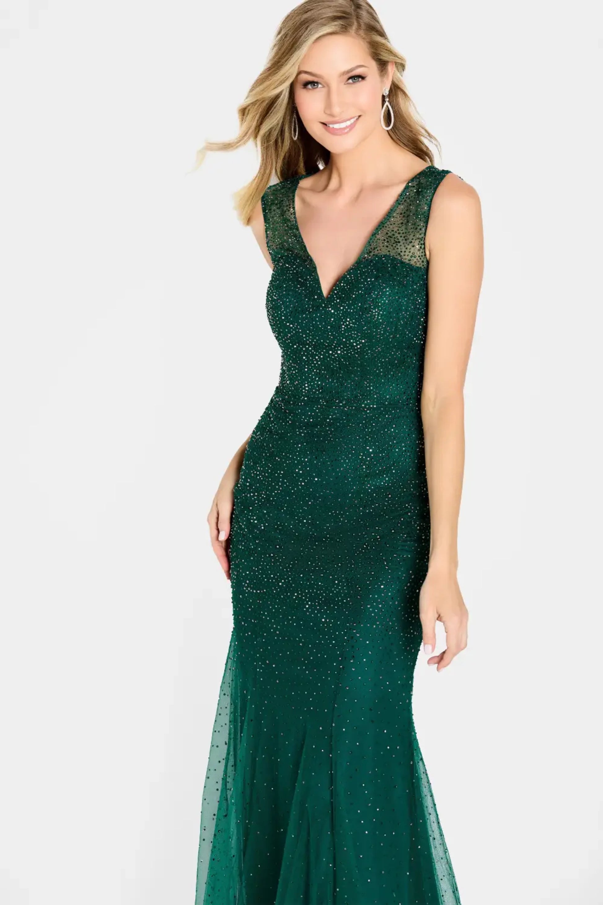Cameron Blake CB754 Glitter Long Formal Mother of the Bride Dress