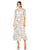Cocktail Dresses Printed Cocktail Midi Dress Ecru Multi
