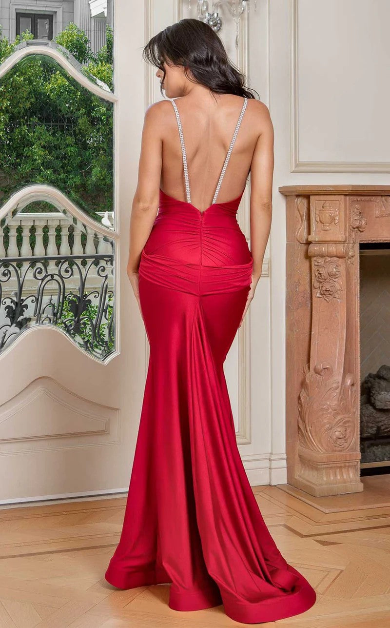 Jessica Angel 801 Prom Long Beaded Fitted Formal Mermaid Dress