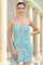 Homecoming Dresses Sequins Fitted Short Cocktail Homecoming Dress Ocean