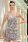 Homecoming Dresses Short Fitted Homecoming Sequin Mini Dress Sage Green