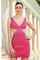 Homecoming Dresses Beaded Homecoming Short Fitted Mini Dress Red Rose