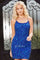 Homecoming Dresses Short Homecoming Sequin Cocktail Dress Royal Iris