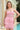 Homecoming Dresses Short Fitted Homecoming Beaded Cocktail Mini Dress Baby Pink