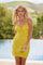 Homecoming Dresses Short Cocktail Fitted Sequin Mini Dress Sunflower