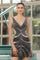Homecoming Dresses Homecoming Mini Beaded Short Cocktail Dress Black/Silver