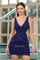 Homecoming Dresses Homecoming Mini Beaded Short Cocktail Dress Royal