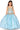 Flower Girl Dresses Flower Girl Beaded Applique Glitter Dress Blue