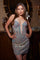 Cocktail Dresses Cocktail Dresses Short Cocktail Fitted Corset Homecoming Sequin Dress  Rose Gold