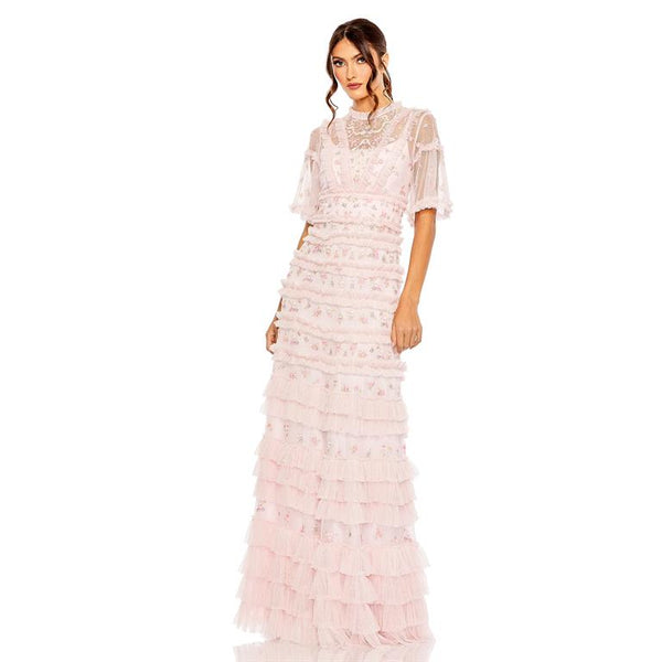 Floral Print Long Formal Dress Floral Print Formal Long Mac Duggal A8033