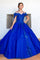 Flower Girl Dresses Flower Girl 3D Floral Applique Sequin Dress Royal