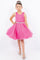 Flower Girl Dresses Short Glitter A Line Flower Girl Dress Hot Pink