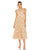 Cocktail Dresses Short Ruffle Tiered Cocktail Midi Dress Beige Multi