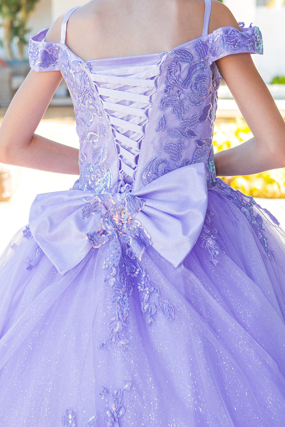 Cinderella Couture 8062 Long Ball Gown Sequin Flower Girl Dress