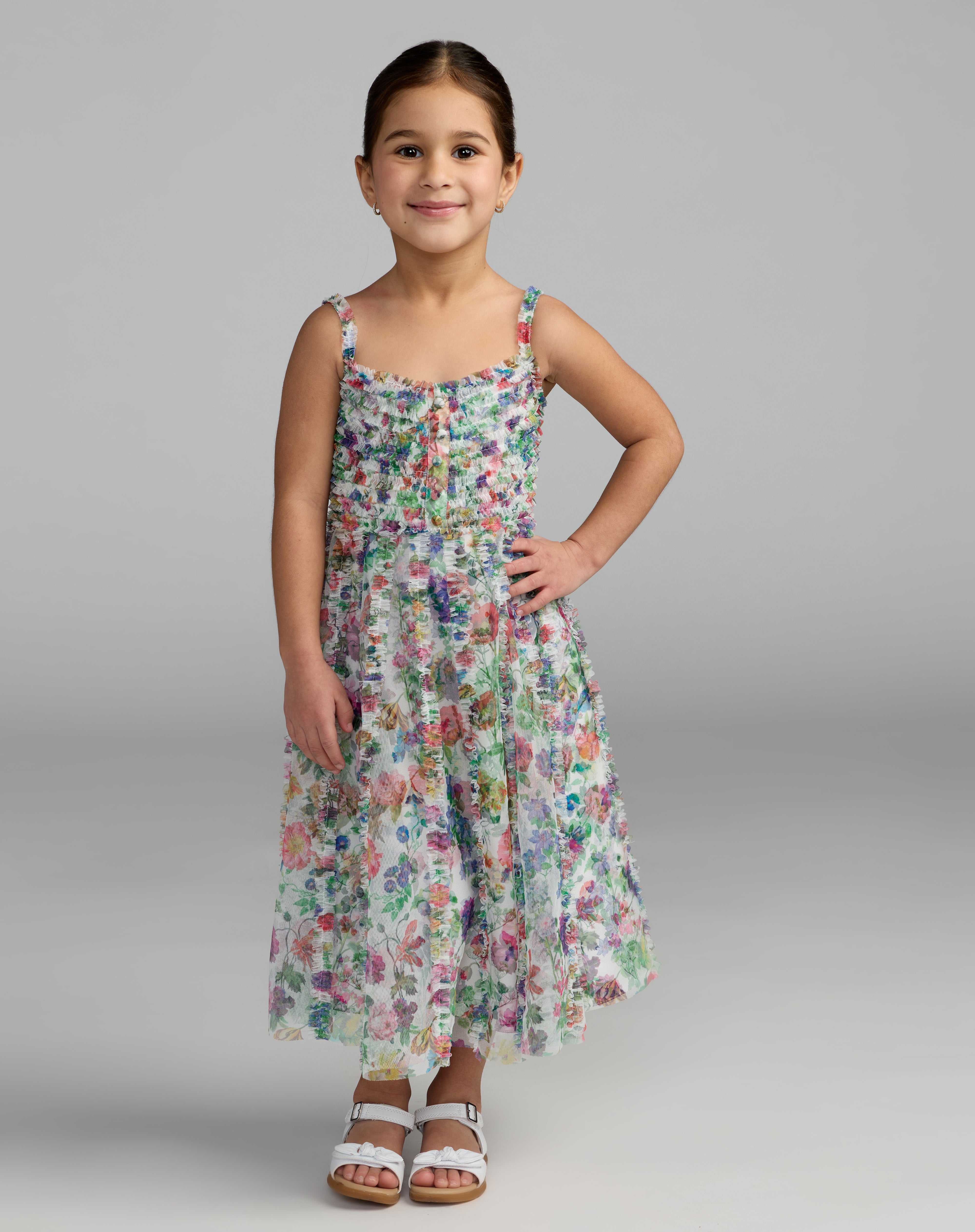 Scoop Tea-Length Tulle Occasion A-Line Mac Duggal 2416